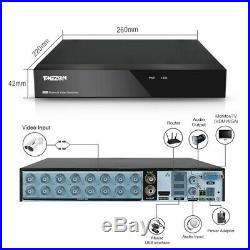 TMEZON HD 1080P CCTV Camera 16CH HDMI DVR IR Night Home Outdoor Security System