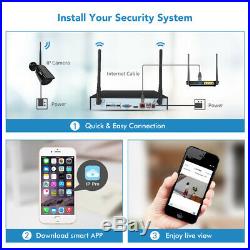 TMEZON Wireless Wifi 8CH H. 264+NVR 1080P CCTV IP Camera Home Security System