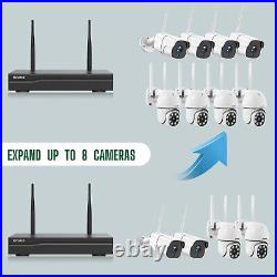 TOGUARD 1080P Wireless 8CH NVR Home Security Camera System Outdoor WIFI CCTV 1TB