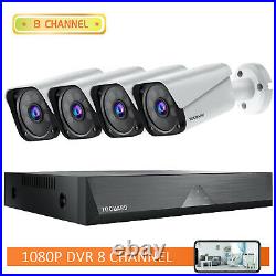 TOGUARD 8CH DVR Home Security Camera System Wired CCTV 1080P Surveillance Camera
