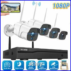 TOGUARD 8CH NVR 1080P Video Wireless Security Camera System Outdoor WIFI CCTV IR
