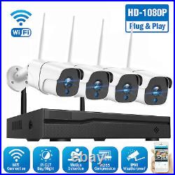 TOGUARD Wireless CCTV 8CH NVR 1080P Video Security Camera System Outdoor WIFI IR