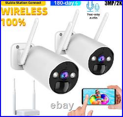 TOGUARD Wireless CCTV Battery Security Camera System Outdoor Wifi 2 Way Audio