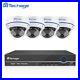 Techage 8CH 1080P 48V POE NVR 4pcs 2.0Mp Dome Camera CCTV Home Security System