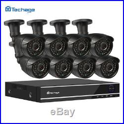 Techage 8CH 4CH 1080P AHD DVR 2.0MP Camera HD Analog Home Security CCTV System