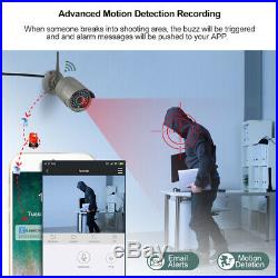 Techage 8CH Wireless NVR 2MP 1080P 2-Way Audio Wifi Camera CCTV Security System
