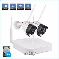 Tonton 1080P Wireless CCTV System WIFI IP Camera Security Audio Network IR Night