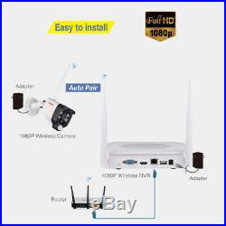 Tonton 1080P Wireless CCTV System WIFI IP Camera Security Audio Network IR Night