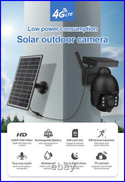 UK SELLER Solar 4G sim card CCTV IP Camera 1080P HD Security Camera Outdoor