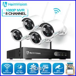 US HeimVision HM241 Full 1080P 8CH NVR Wireless 2MP Security IP Camera System IR
