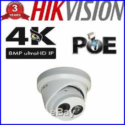 Ultra Hd 4k 8mp Camera Hikvision Ip Poe Cctv Ds-2cd2383g0-i Turret Nightvision