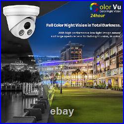 Vikylin 32CH 16POE NVR CCTV Security Camera System Kit 5MP ColorVu IP Camera Lot