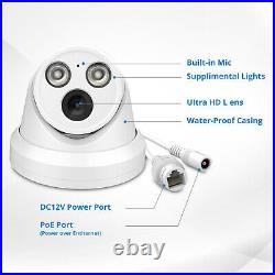 Vikylin 32CH 16POE NVR CCTV Security Camera System Kit 5MP ColorVu IP Camera Lot