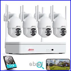 WIFI CCTV Security Camera System Wireless IP Outdoor PTZ Audio Home 1TB 8CH NVR
