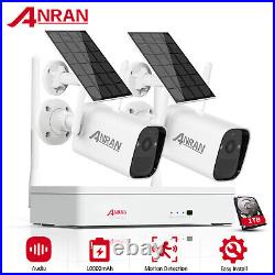 WIFI Solar Camera Outdoor Wireless CCTV Security System Battery Powered Home 1TB
