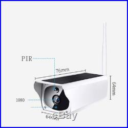 WIFI Waterproof Outdoor 1080P 2M Solar Battery Power CCTV Camera Video Recorder