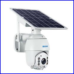WiFi 1080P Solar PTZ IP Camera Security CCTV Waterproof Outdoor Night Vision Cam