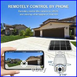 WiFi 1080P Solar PTZ IP Camera Security CCTV Waterproof Outdoor Night Vision USA