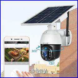 WiFi IP PTZ Camera 1080P HD Solar Power Security Outdoor CCTV Night Vision Dome