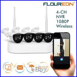 WiFi WLAN Wireless 4CH CCTV 1080P DVR Video Recorder NVR Security Camera System