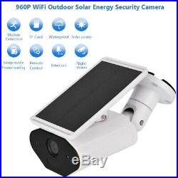 Wifi 4G Wireless 1080P Solar Powered IP Camera CCTV Security Outdoor Waterproof