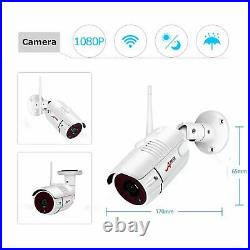 Wifi Security Camera System Outdoor With 7Monitor NVR 1080P Wireless Home Night