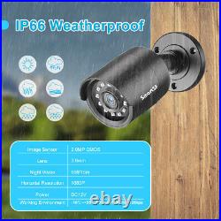 Wired 4CH 1080P AHD DVR 2MP Outdoor Security Camera System CCTV IP66 Free APP US