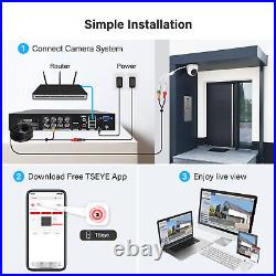 Wired 8CH 1080P Outdoor Night Camera Security Camera System CCTV 1TB Lite DVR