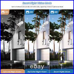 Wireless 3MP IP Security Camera System Outdoor WIFI Audio 8CH NVR Video CCTV Kit