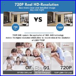 Wireless 4CH 1080P NVR CCTV Outdoor WIFI IR-CUT 720P Camera Home Security System