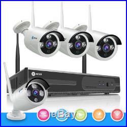Wireless 4CH 1080P NVR Outdoor CCTV 720P IR-Cut Home Security IP Camera System