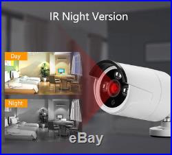 Wireless 4CH 1080P NVR Outdoor CCTV 720P IR-Cut Home Security IP Camera System