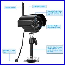 Wireless 7TFT LCD 2.4Ghz CCTV DVR Outdoor Night Vision Camera Security System