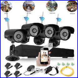 Wireless 8CH CCTV NVR Outdoor WIFI Night Vision Network Camera Security System