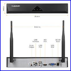 Wireless 8CH H. 265 NVR Outdoor WiFI 1080P IR-CUT IP Camera Security System Kit