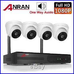 Wireless Audio Security Camera System Outdoor WIFI 8CH 1080P NVR CCTV IR Night