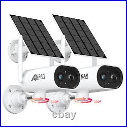 Wireless Battery Solar Security Camera WIFI Outdoor 2Way Audio Home CCTV Camera