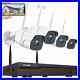 Wireless CCTV Security Camera System, IP NVR, Night Motion, Indoor Outdoor 4PC