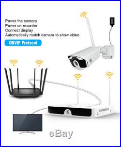 Wireless CCTV Security System 2MP HDMI 8CH NVR Outdoor Cam with IP66 Night IR