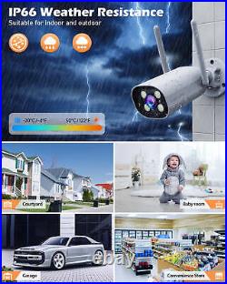 Wireless Home Security Camera System 2K 3MP CCTV 7 Touchscreen Monitor NVR 32GB