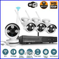 Wireless Home Security System Kit WIFI 4CH 960P CCTV NVR Outdoor IP Camera 1080P