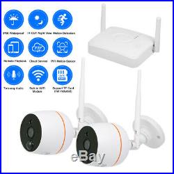 Wireless IP Camera WiFi Home Security System NVR Kit 4CH CCTV Outdoor 1080P PTZ