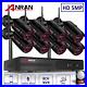 Wireless Outdoor Security Camera System HD 5MP Audio WiFi CCTV 8CH 2TB Home NVR
