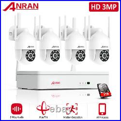 Wireless Outdoor Security Camera System WiFi Home CCTV Audio 8CH 3MP NVR 1TB HDD