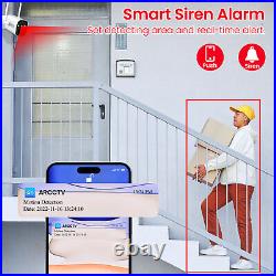 Wireless Security Camera Outdoor CCTV Battery Solar Powered Audio WIFI IP System