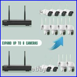 Wireless Security Camera System Home 3MP HD 8CH WIFI NVR CCTV Outdoor Home +1TB