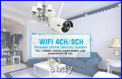 Wireless Security Camera System Home 960P HD 4CH WIFI NVR CCTV Outdoor Home US