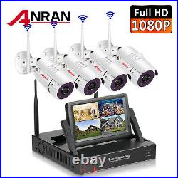 Wireless Security Camera System Outdoor 1080P HD 7Monitor NVR CCTV APP IR NIght