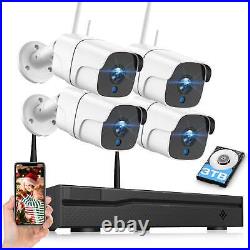Wireless Security Camera System Outdoor Home 2MP CCTV Wifi Cameras Set 8CH NVR