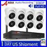 Wireless Security Camera System Outdoor Wireless 1080P Audio Recording CCTV 8CH